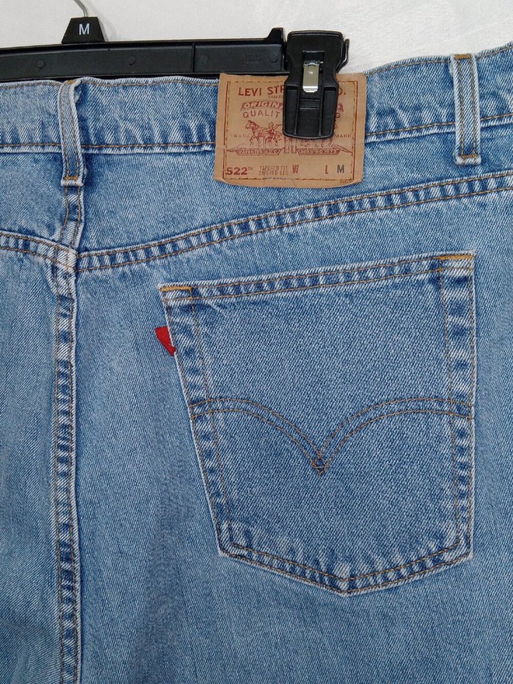 Vintage 90s Levi’s Mom Jeans USA Made High Rise Tapered Med Wash Two Pair Sz 20 - Picture 8 of 16